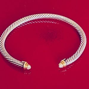 David Yurman Diamond Classic Cable bracelet small